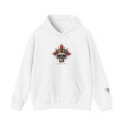 Skull King Crown Hoodie — Gothic Skull Crown Graphic Pullover
