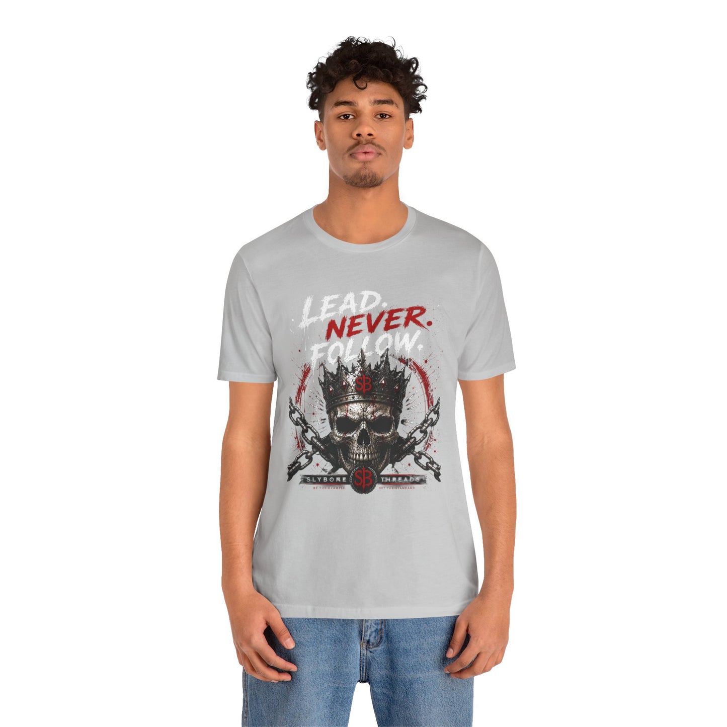 Never Skull Crown Tee — Gothic Skull Graphic T-Shirt