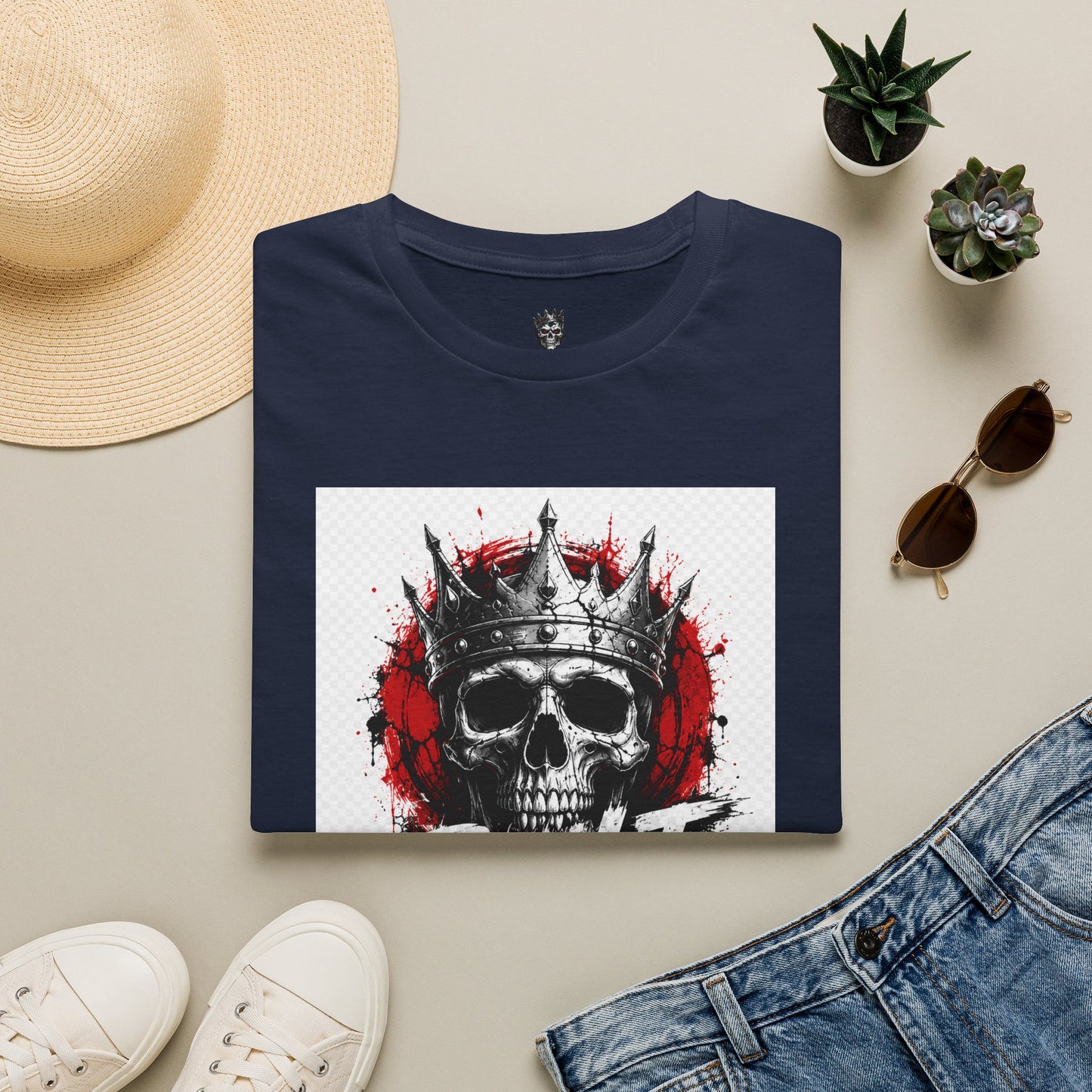 Skull King T‑Shirt — "Built Not Given" Graphic Tee