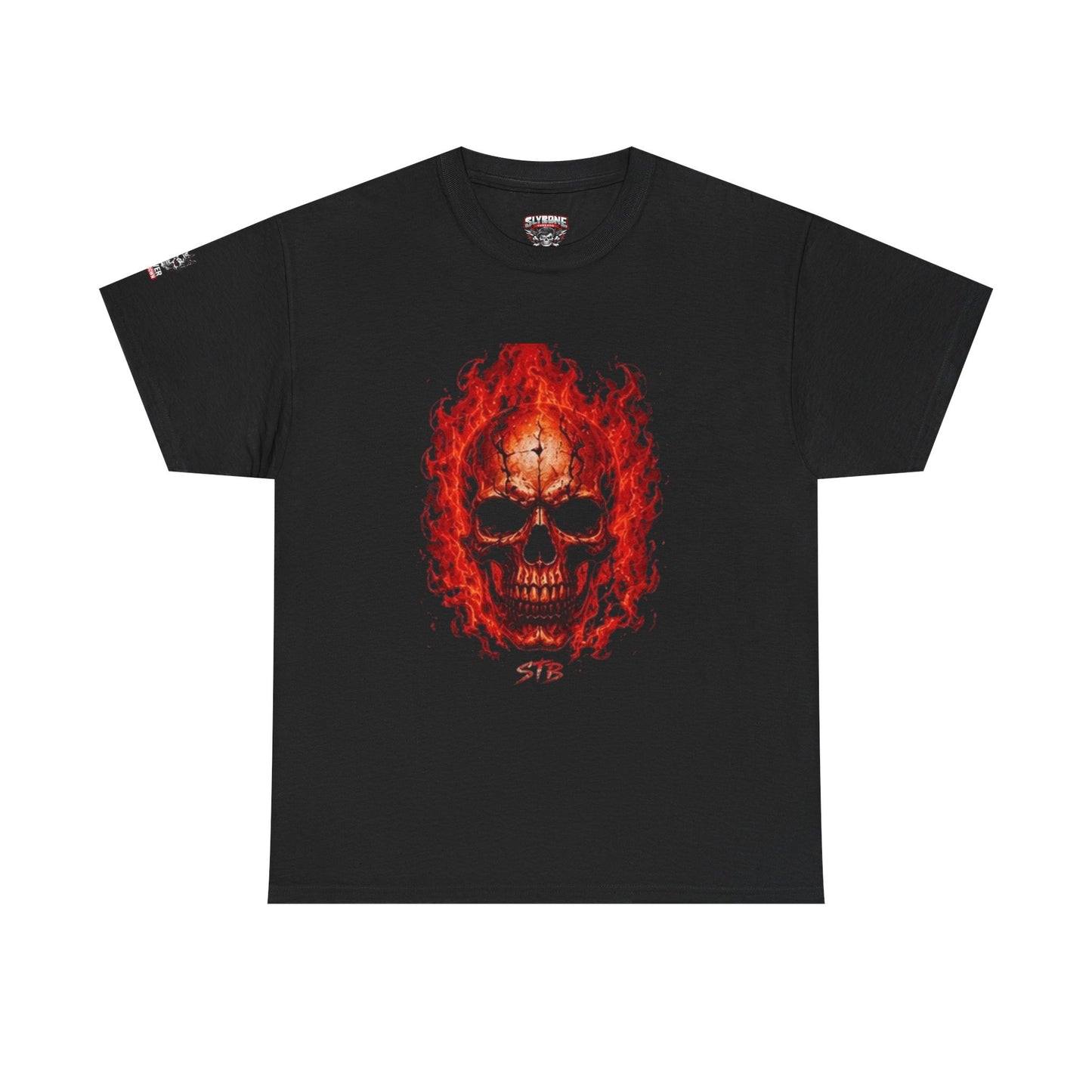 Flaming Skull Tee — Fiery Skull Graphic T-Shirt