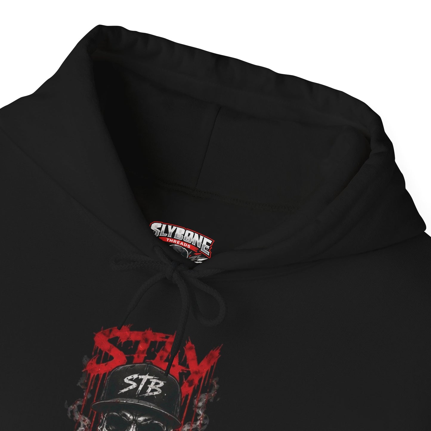 Stay Dangerous Skull Hoodie — Grunge Gothic Streetwear Pullover