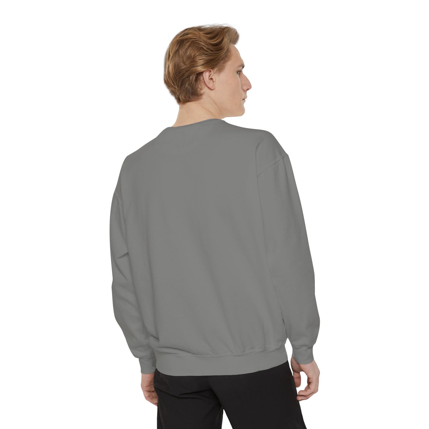 Fear None Trust Few Sweatshirt — Skull Graphic Garment-Dyed Crewneck