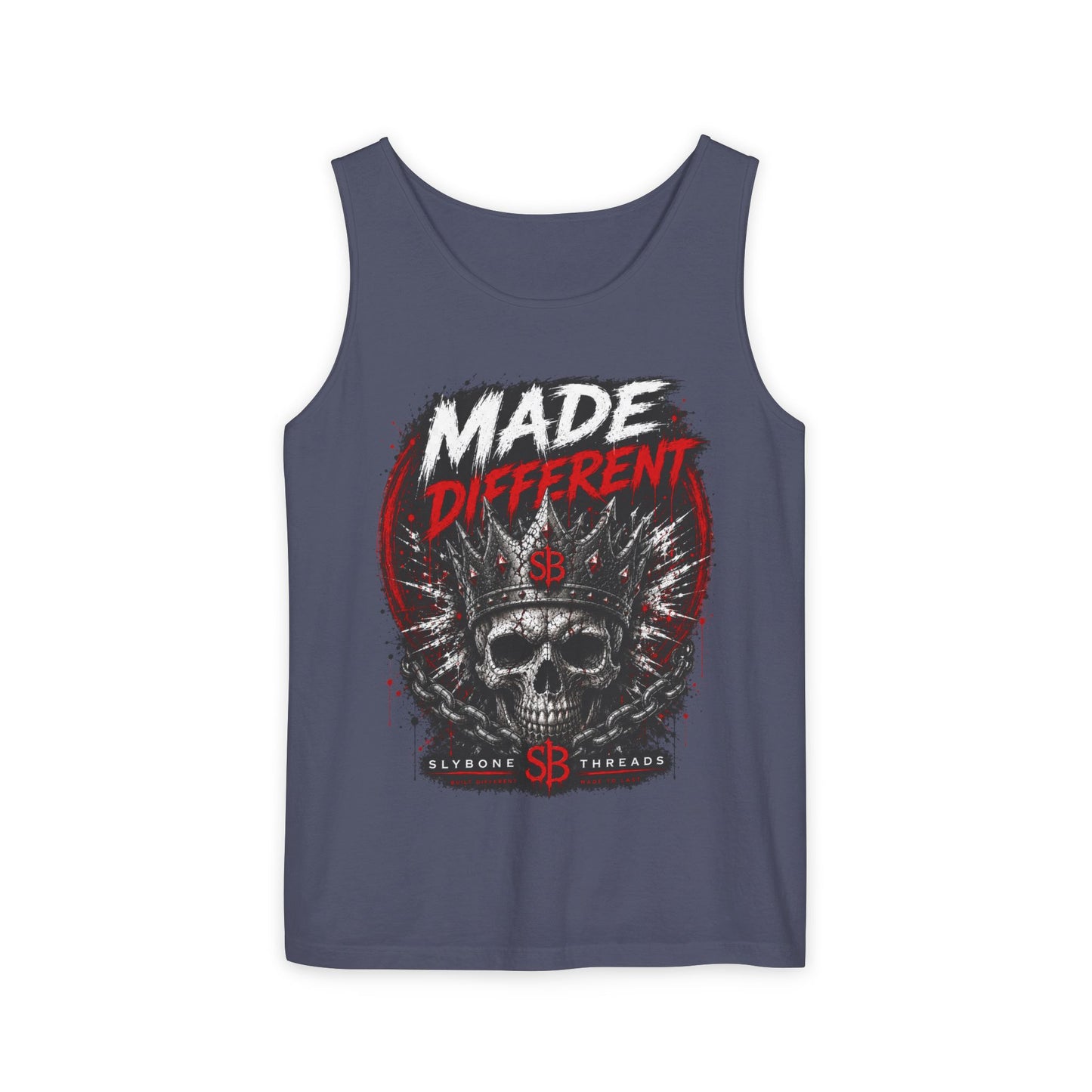 Made Different Skull Tank Top — Edgy Graphic Muscle Tee for Rebels