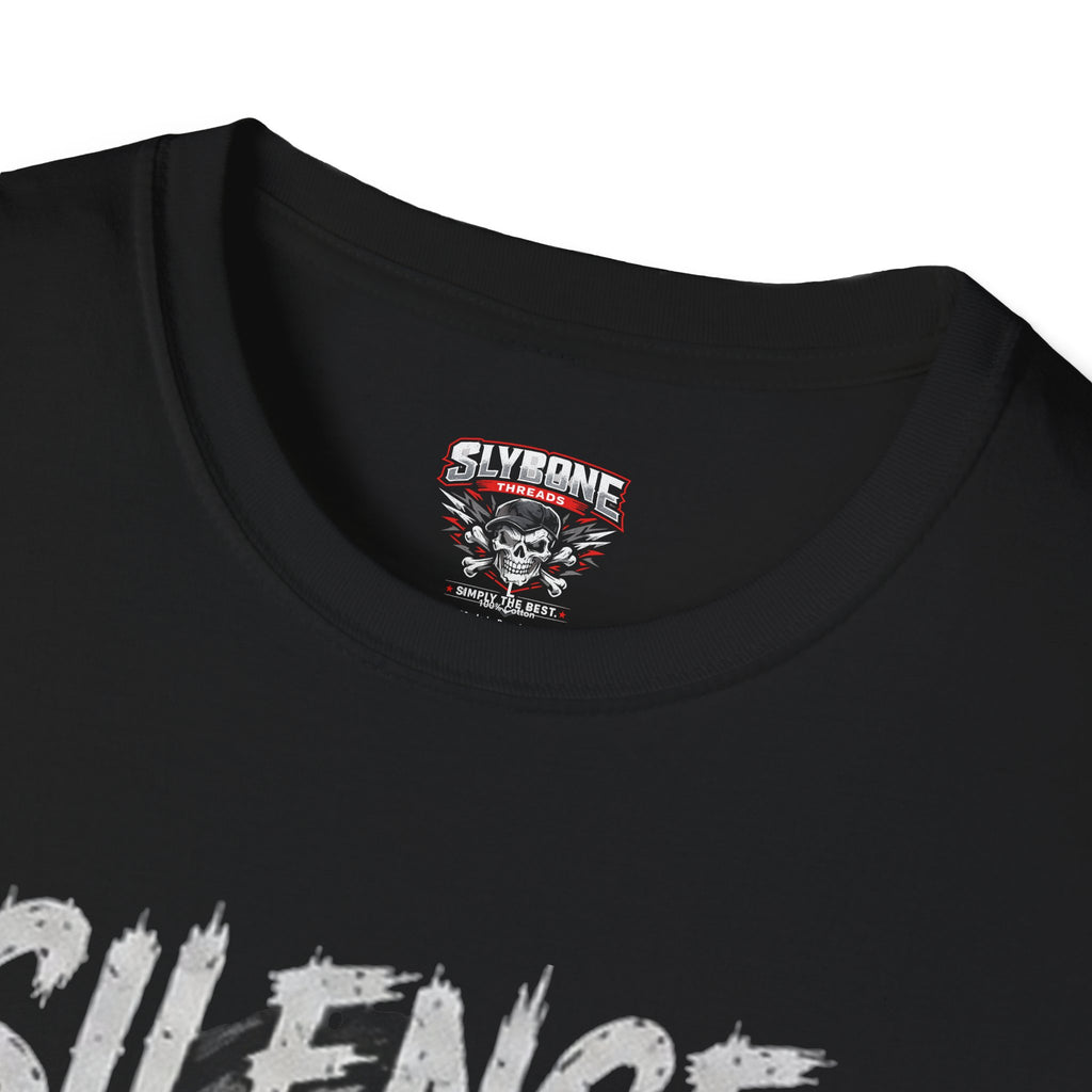 Silence the Weak Skull Tee – Dark Gothic Crewneck T-Shirt