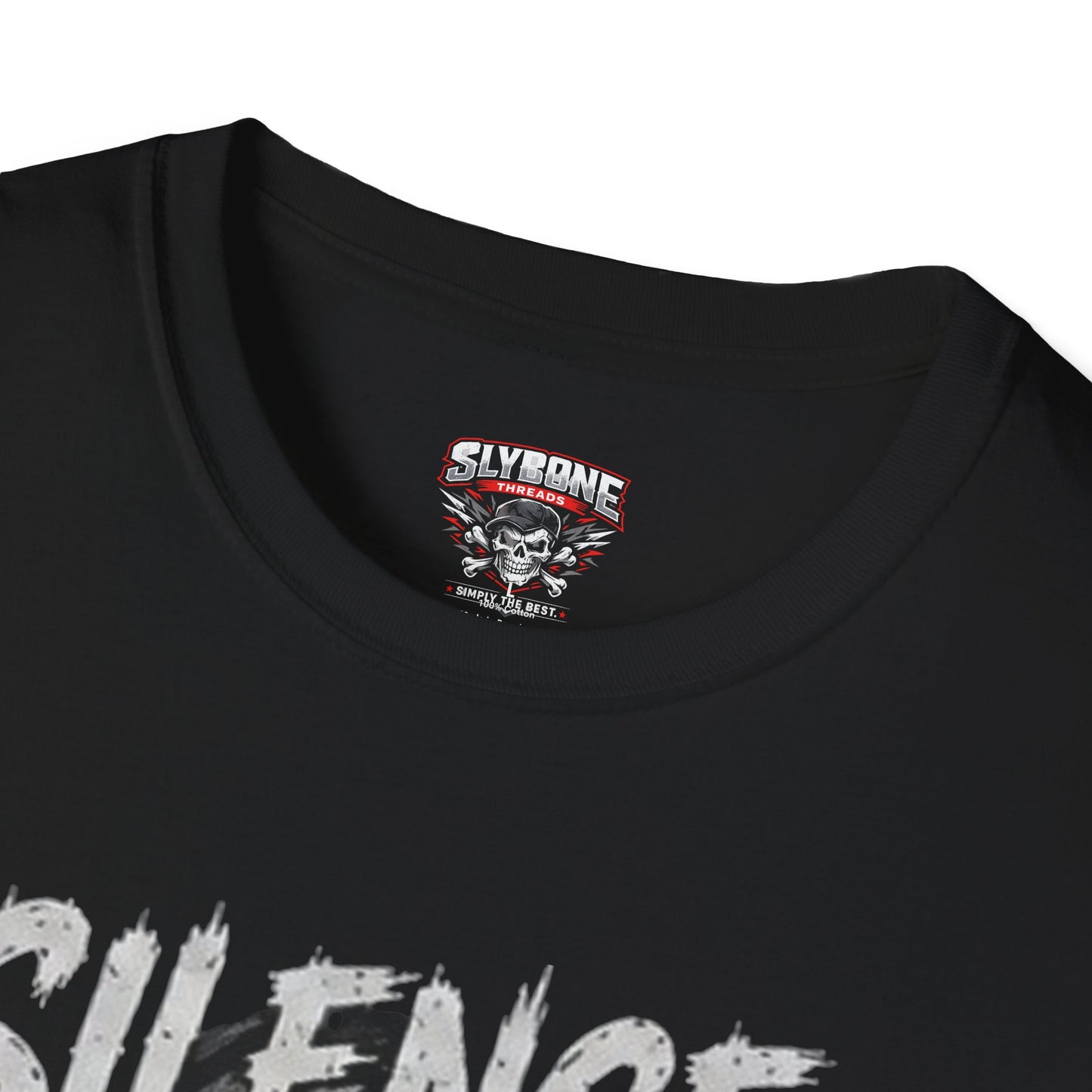 Silence the Weak Skull Tee – Dark Gothic Crewneck T-Shirt