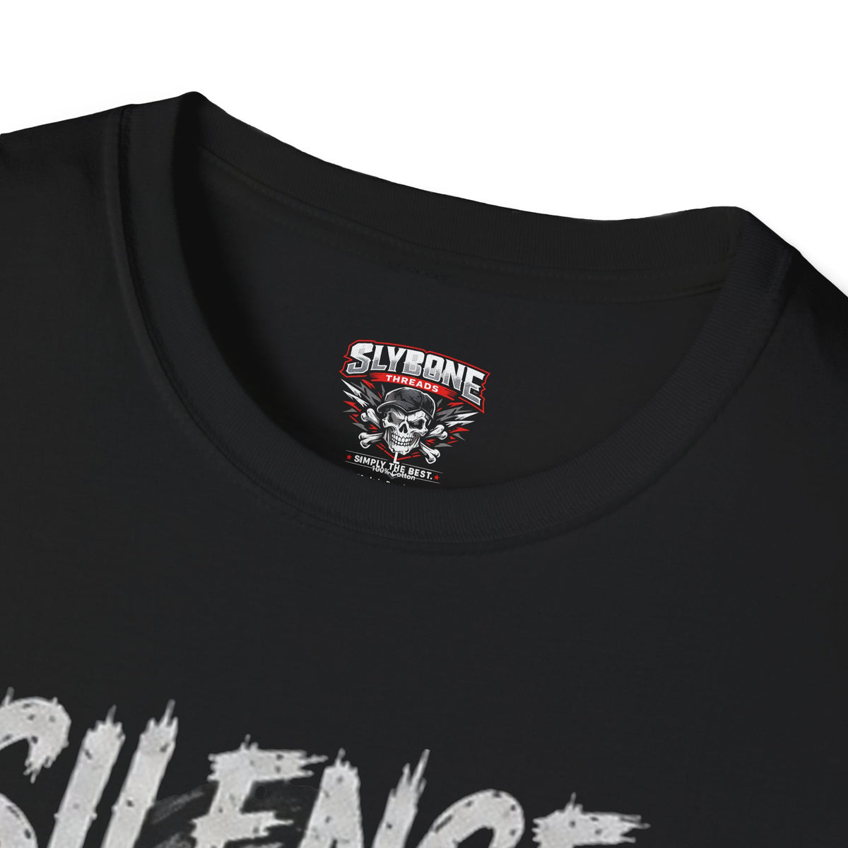 Silence the Weak Skull Tee – Dark Gothic Crewneck T-Shirt