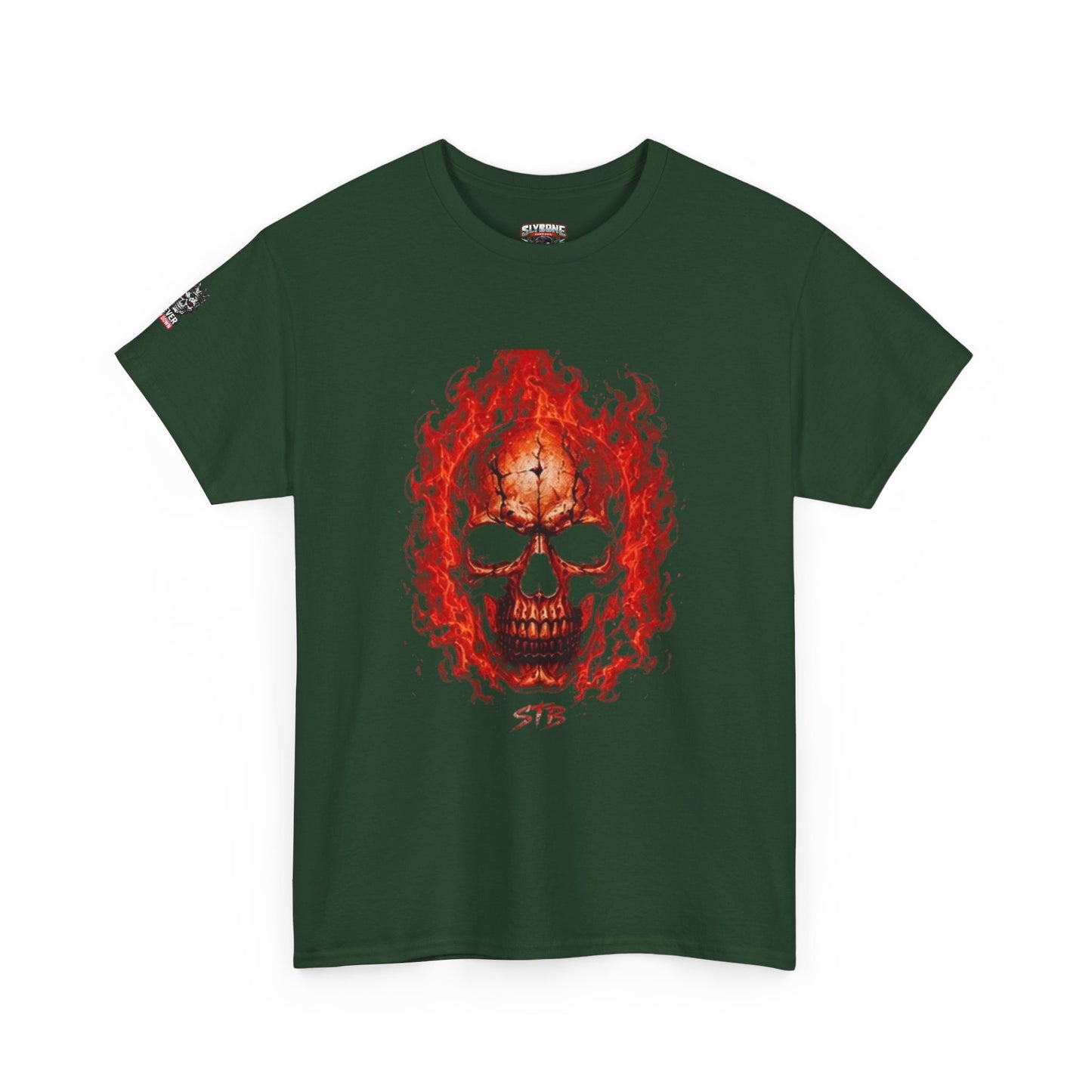 Flaming Skull Tee — Fiery Skull Graphic T-Shirt