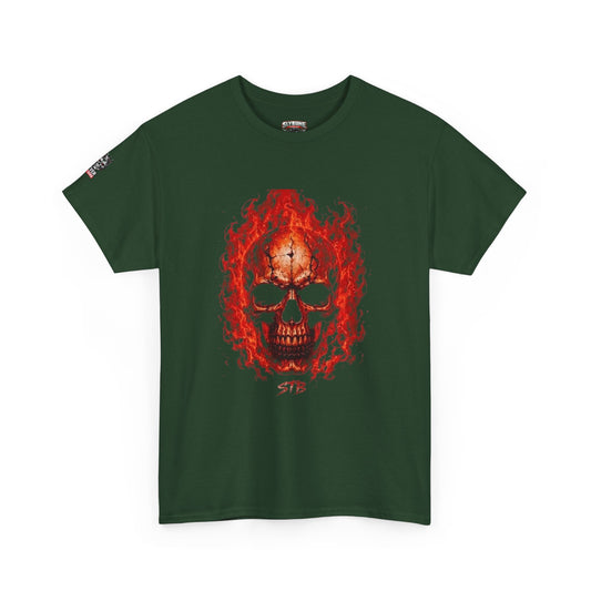 Flaming Skull Tee — Fiery Skull Graphic T-Shirt