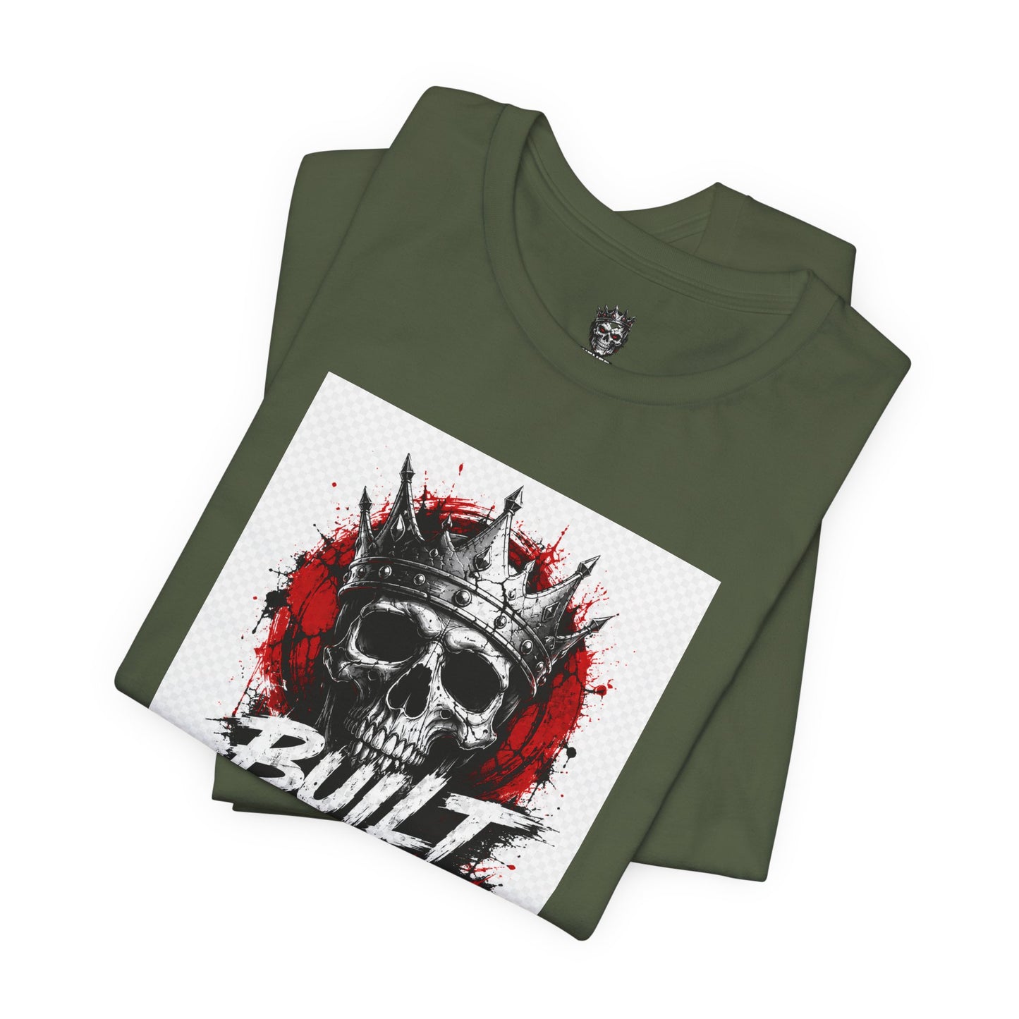 Built Not Given Skull Tee — Motivational Graphic T-Shirt