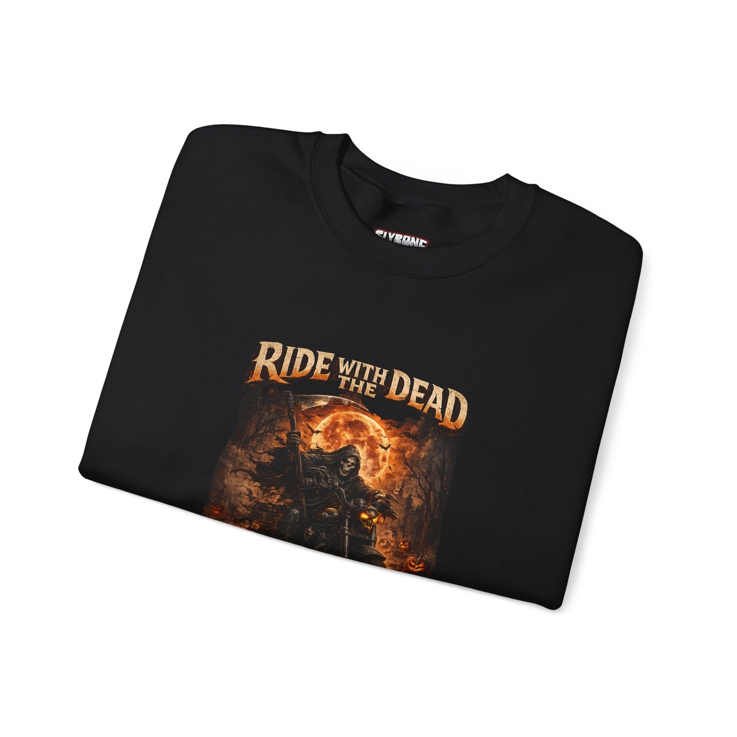 Ride With The Dead – The Reaper Rides at Midnight Graphic Tee