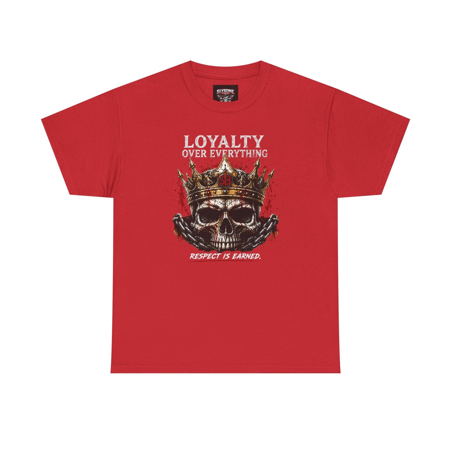 Loyalty Over Everything Skull Tee — 'Respect Is Earned' Graphic T‑Shirt
