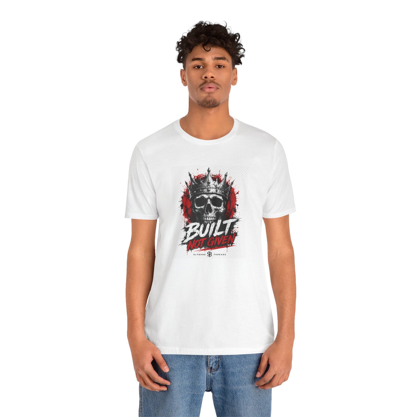 Built Not Given Skull Tee — Motivational Graphic T-Shirt