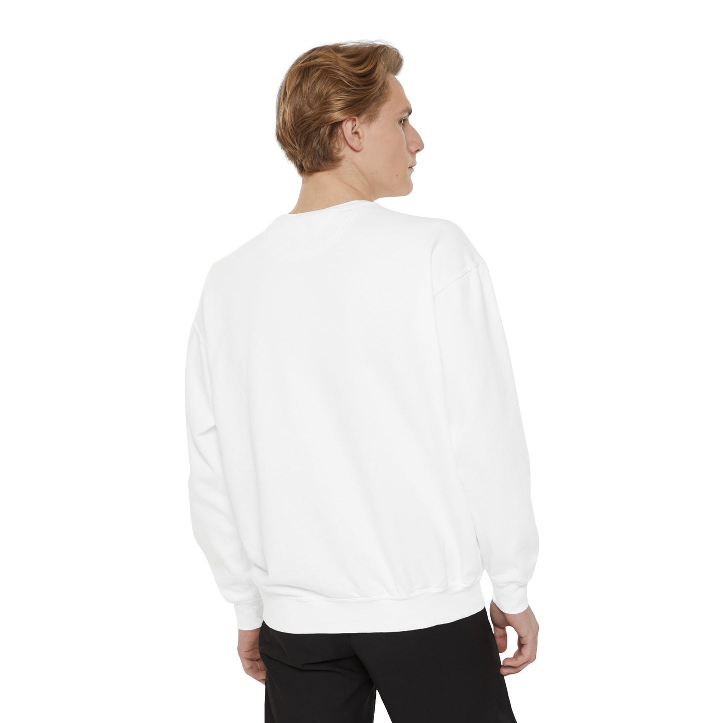 Fear None Trust Few Sweatshirt — Skull Graphic Garment-Dyed Crewneck