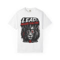 Lead Never Follow Lion T-Shirt — Motivational Graphic Tee