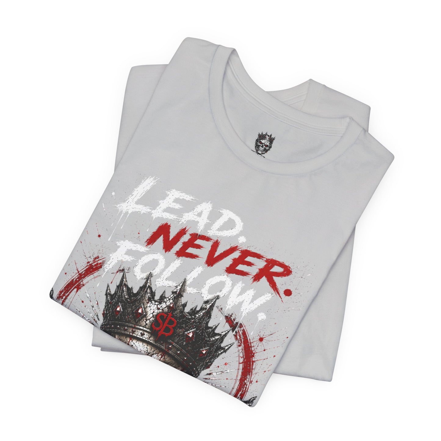 Never Skull Crown Tee — Gothic Skull Graphic T-Shirt