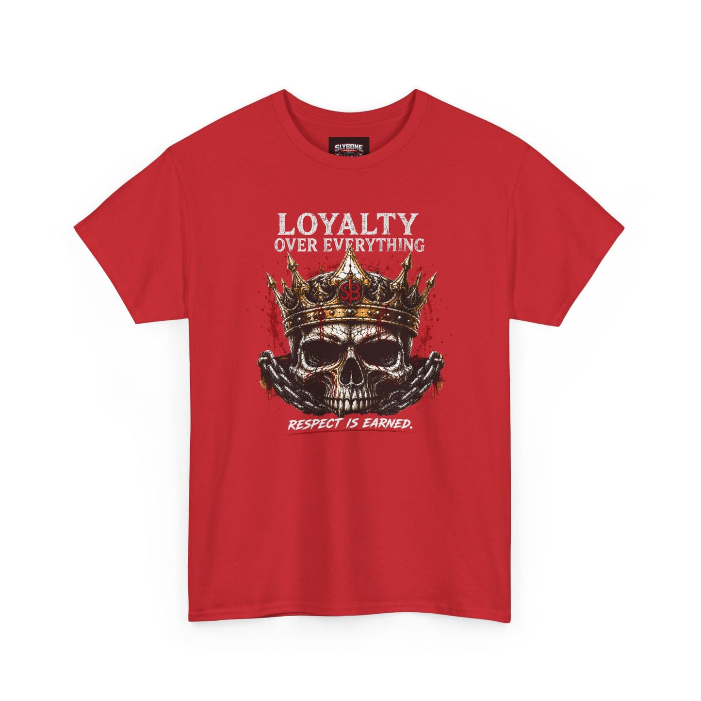Loyalty Over Everything Skull Tee — 'Respect Is Earned' Graphic T‑Shirt