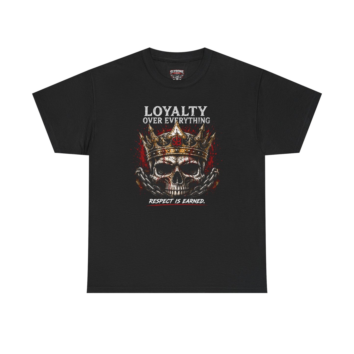 Loyalty Over Everything Skull Tee — 'Respect Is Earned' Graphic T‑Shirt