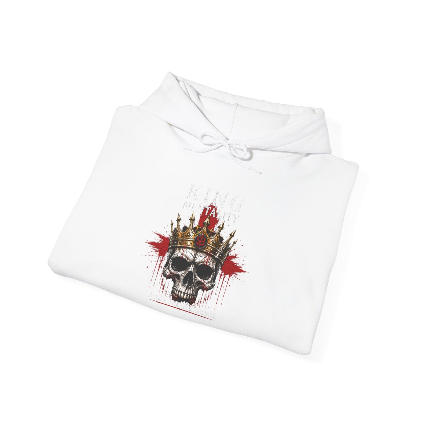 Skull King Crown Hoodie — Gothic Skull Crown Graphic Pullover