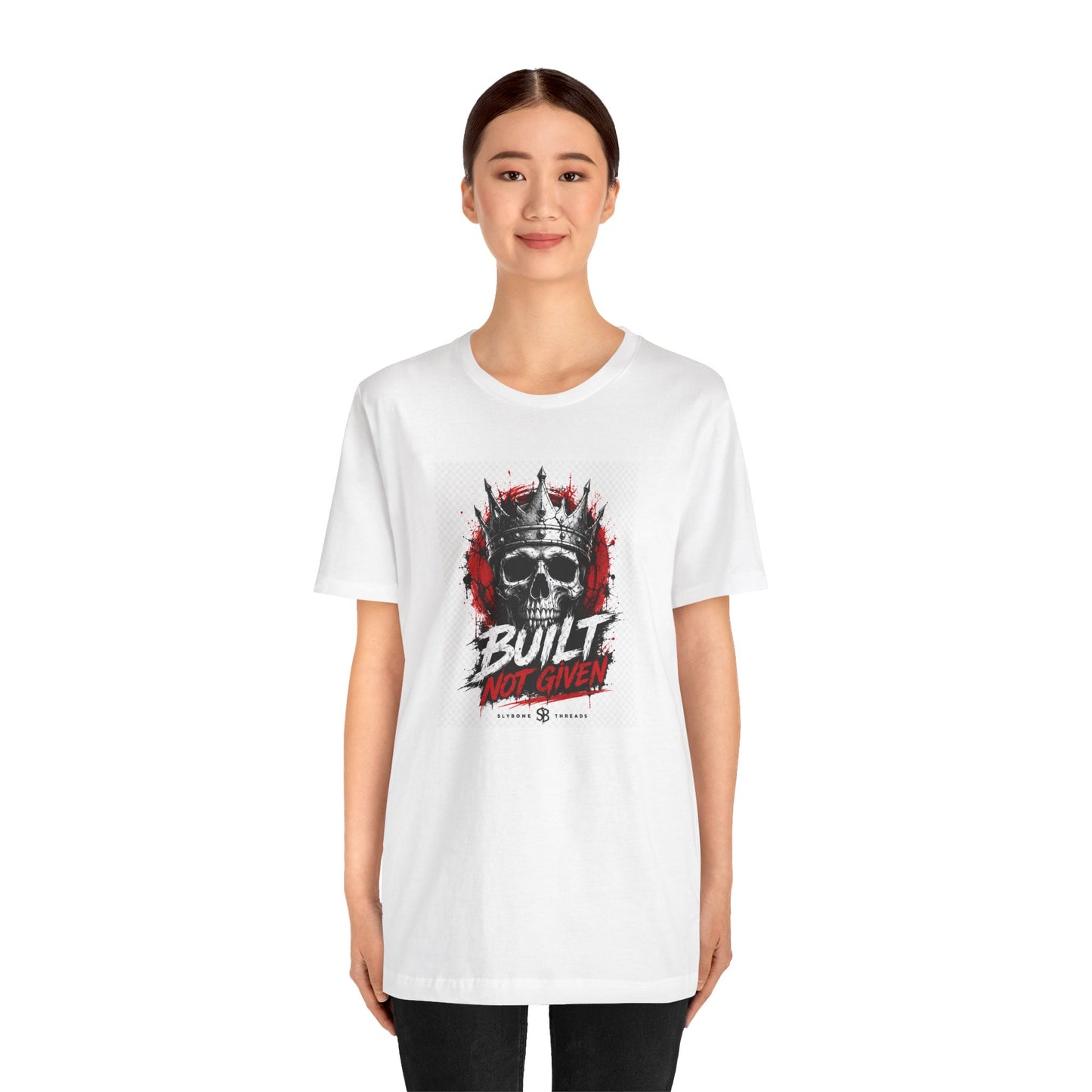 Built Not Given Skull Tee — Motivational Graphic T-Shirt
