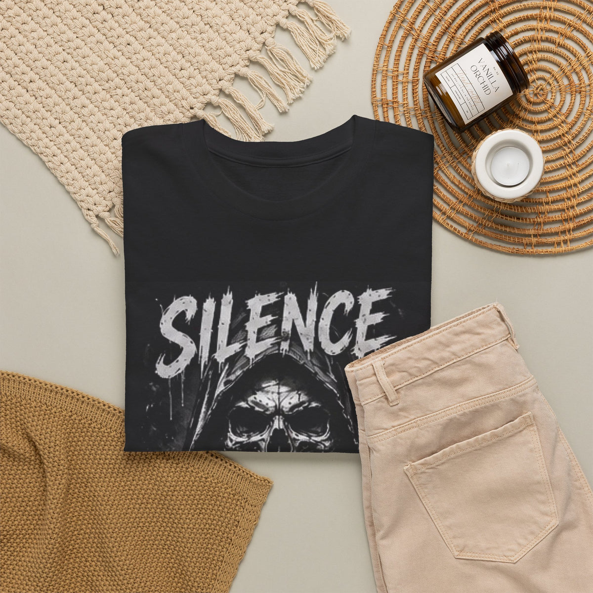 Silence the Weak Skull Tee | Slybone Threads
