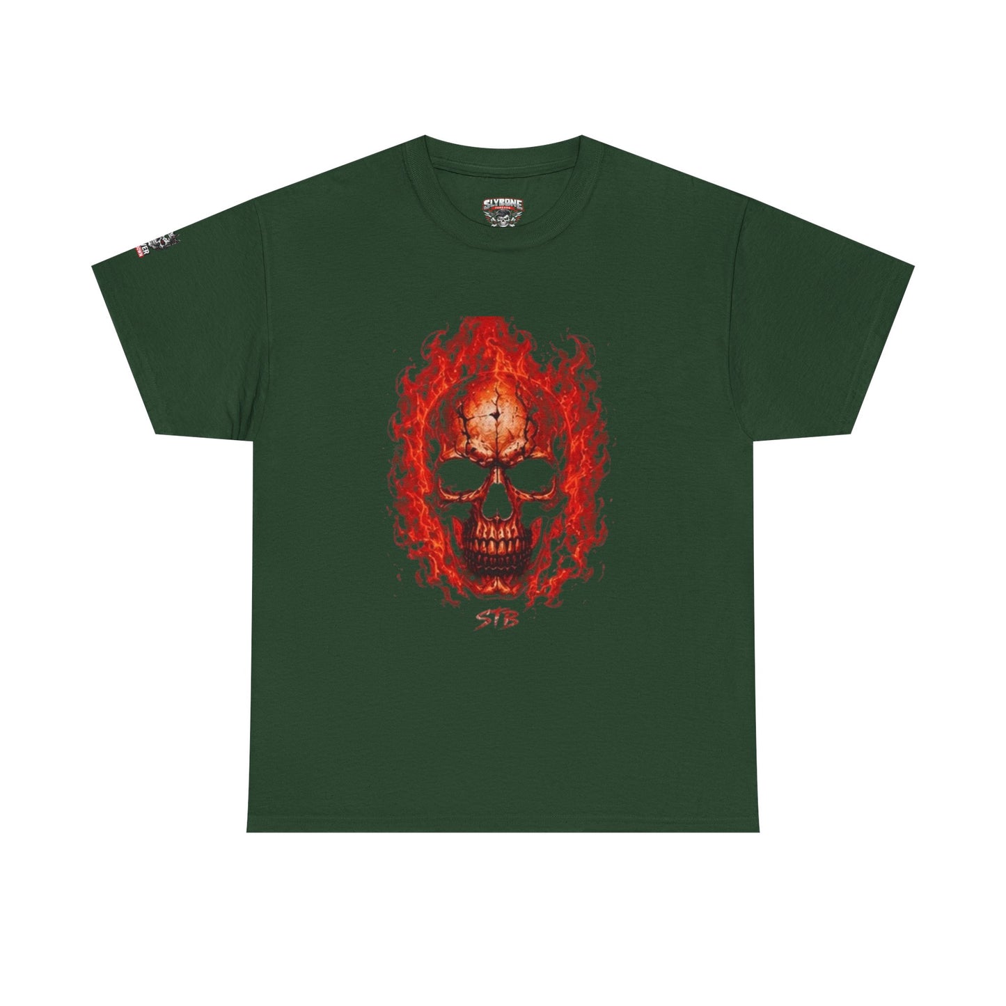 Flaming Skull Tee — Fiery Skull Graphic T-Shirt