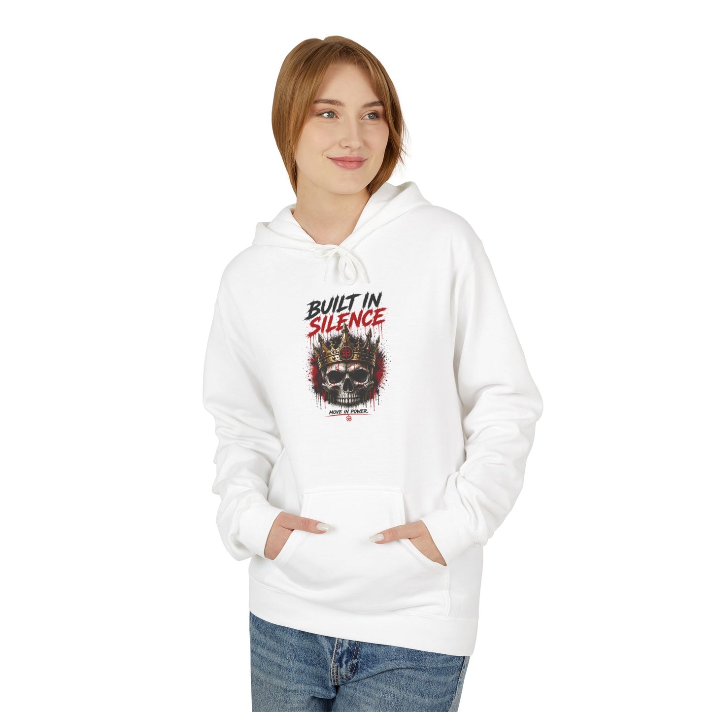 Hoodie — Built in Silence Skull Graphic Pullover