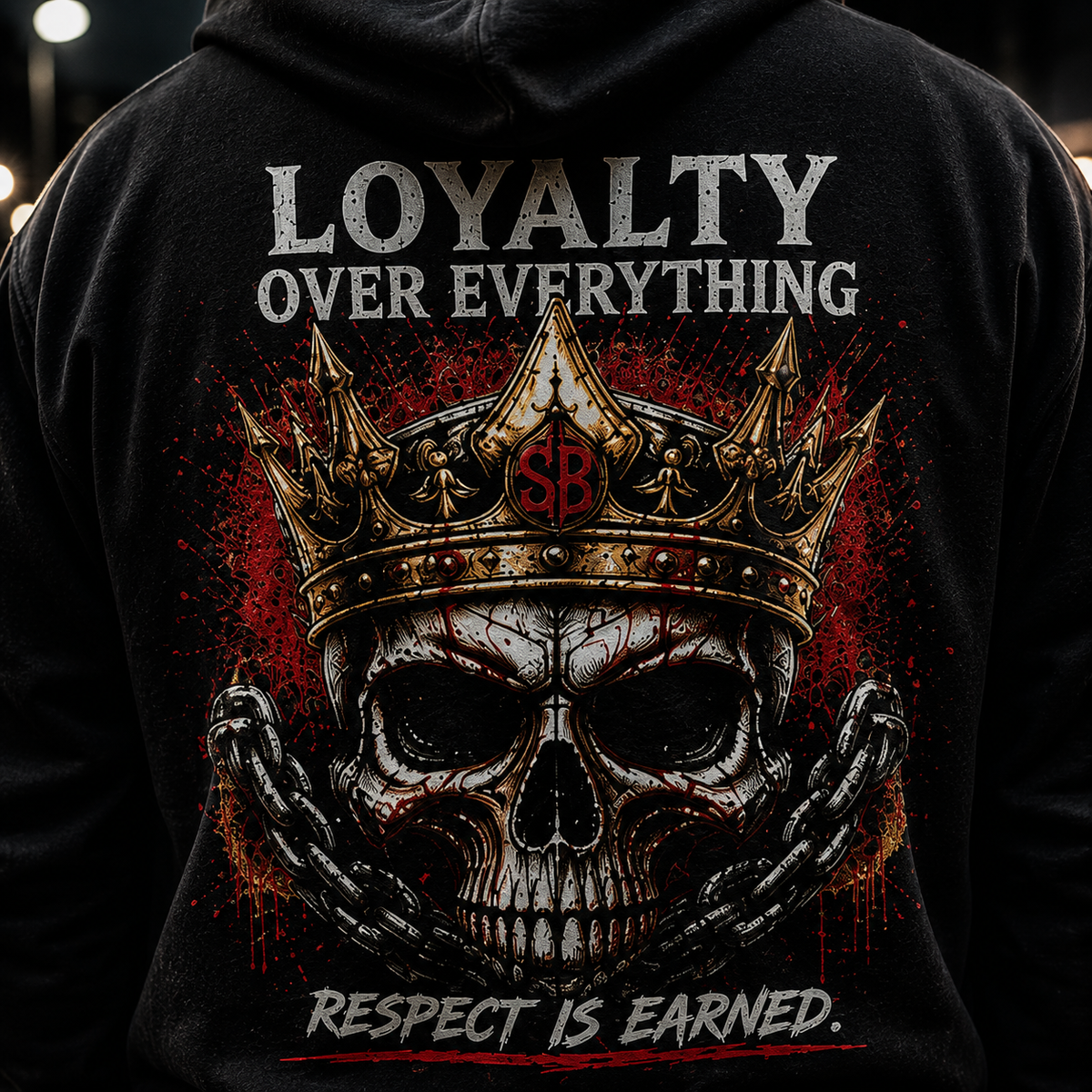 Loyalty Over Everything, Respect Is Earned Graphic Hoodie
