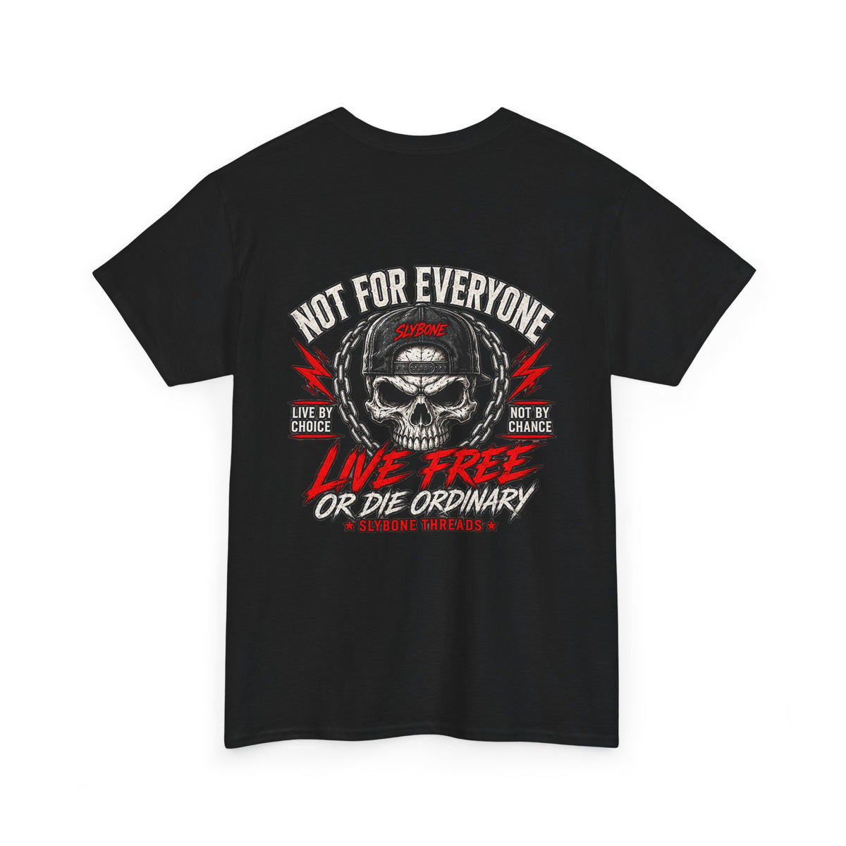 Live Free or Die Ordinary | Skull Tee | Slybone Threads