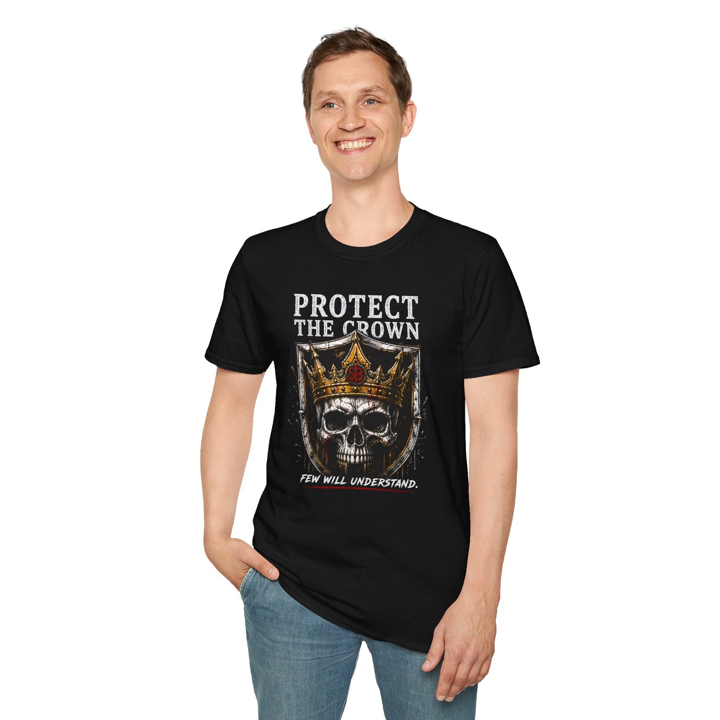 Protect The Crown Skull T-Shirt — Gothic Crown Graphic Tee