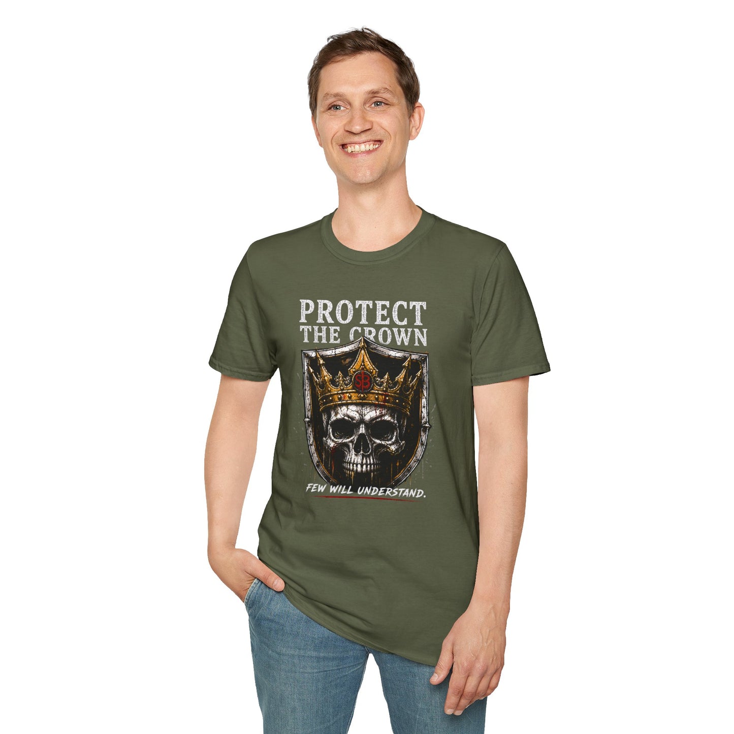 Protect The Crown Skull T-Shirt — Gothic Crown Graphic Tee