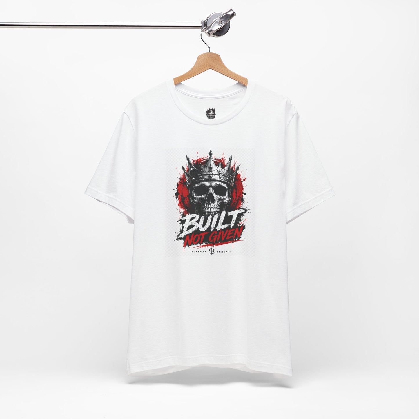 Built Not Given Skull Tee — Motivational Graphic T-Shirt