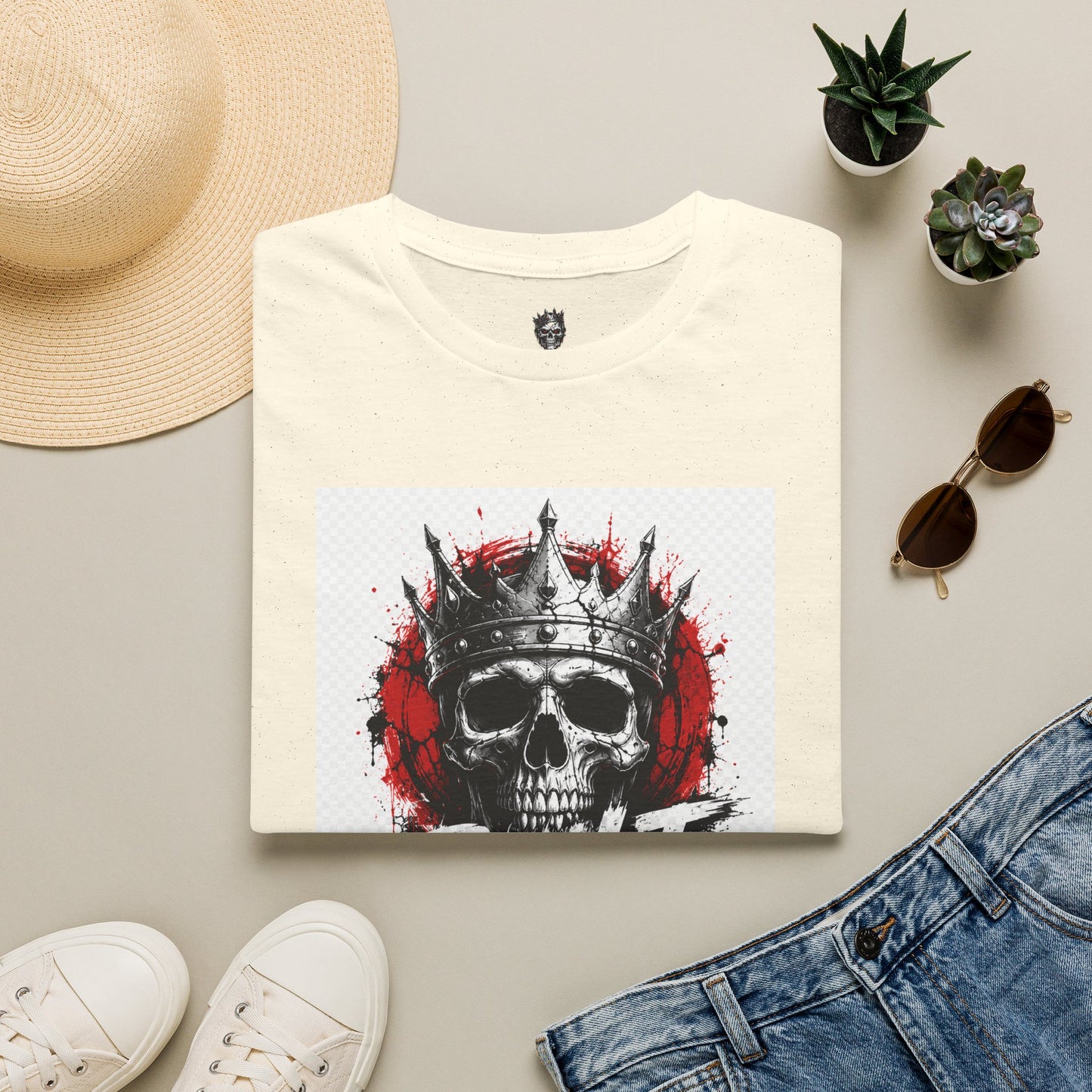 Skull King T‑Shirt — "Built Not Given" Graphic Tee