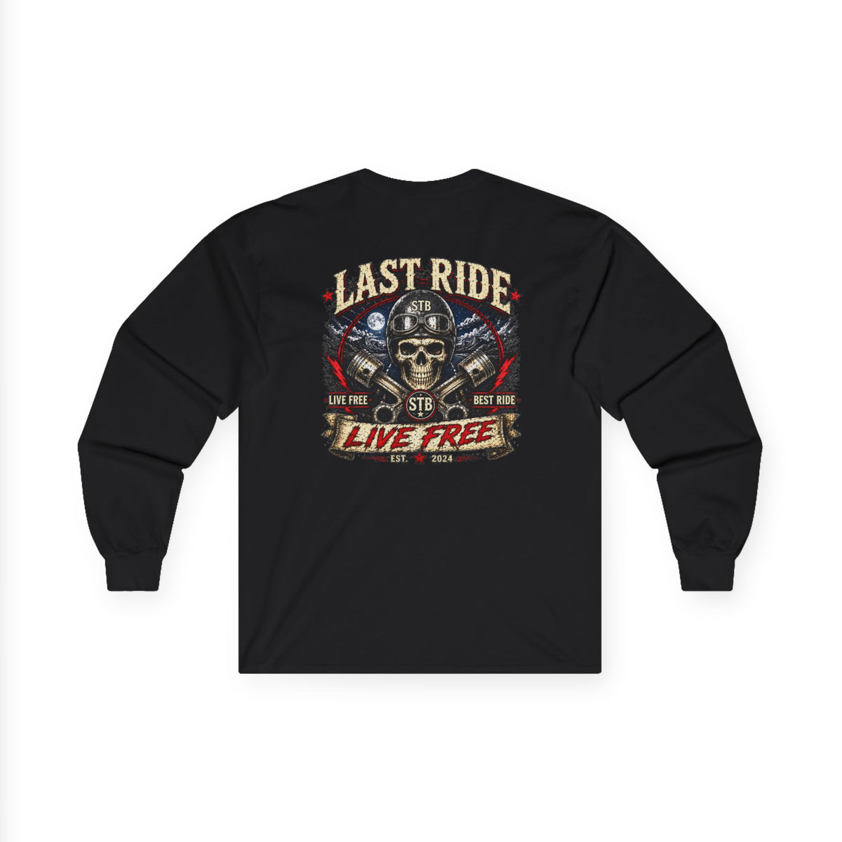 Last Ride Live Free Long Sleeve | Slybone Threads