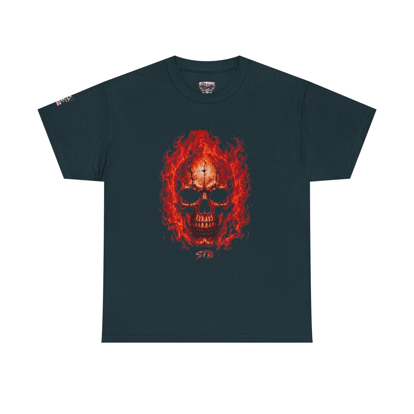 Flaming Skull Tee — Fiery Skull Graphic T-Shirt