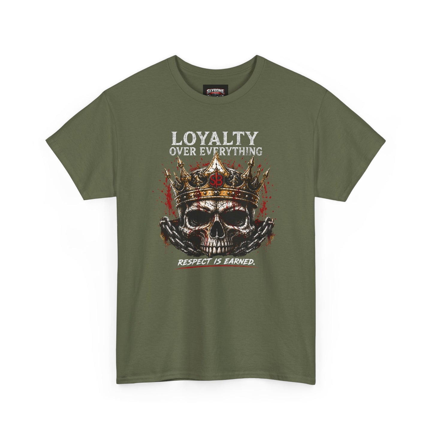 Loyalty Over Everything Skull Tee — 'Respect Is Earned' Graphic T‑Shirt