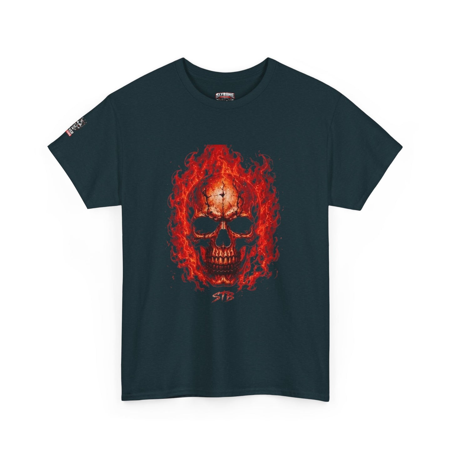 Flaming Skull Tee — Fiery Skull Graphic T-Shirt