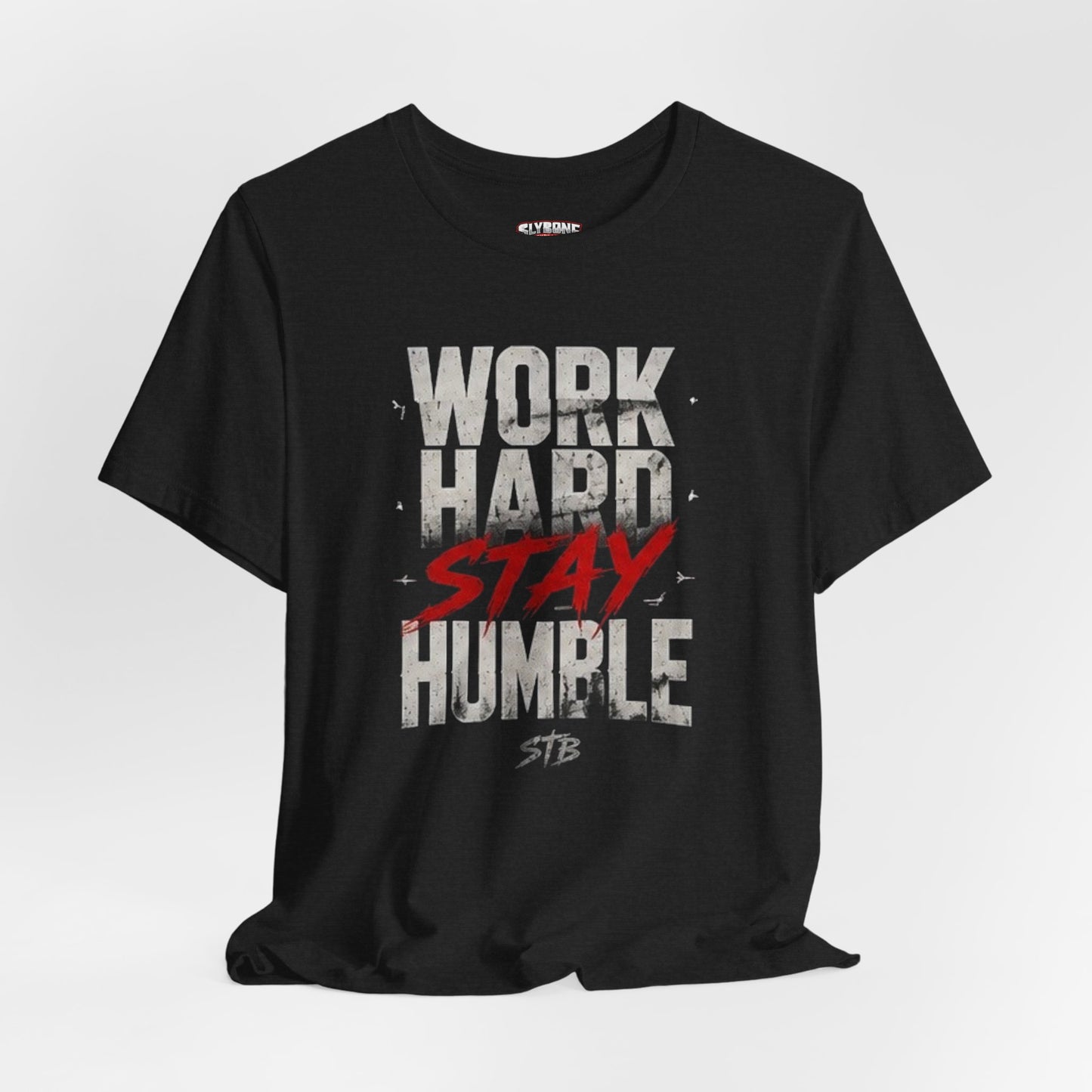 Motivational Tee — "Work Hard Stay Humble" Graphic Shirt
