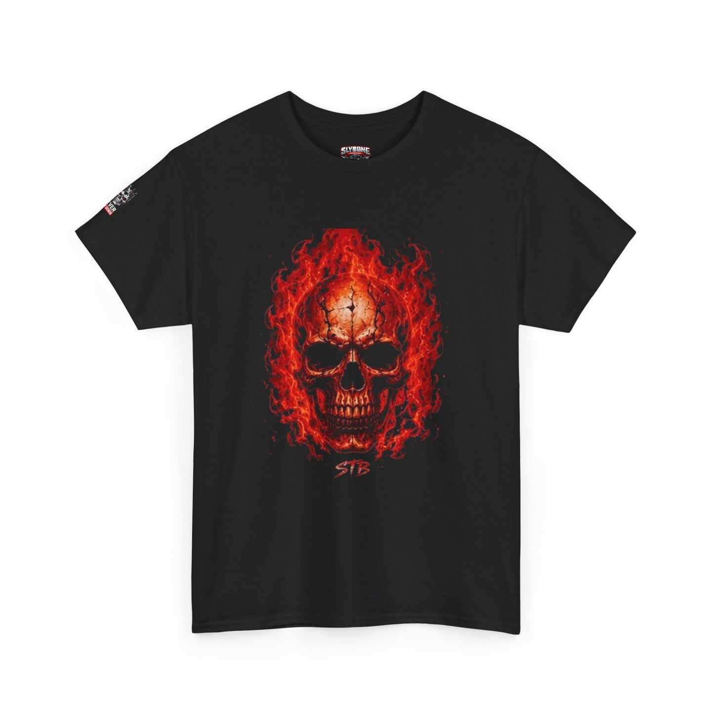 Flaming Skull Tee — Fiery Skull Graphic T-Shirt