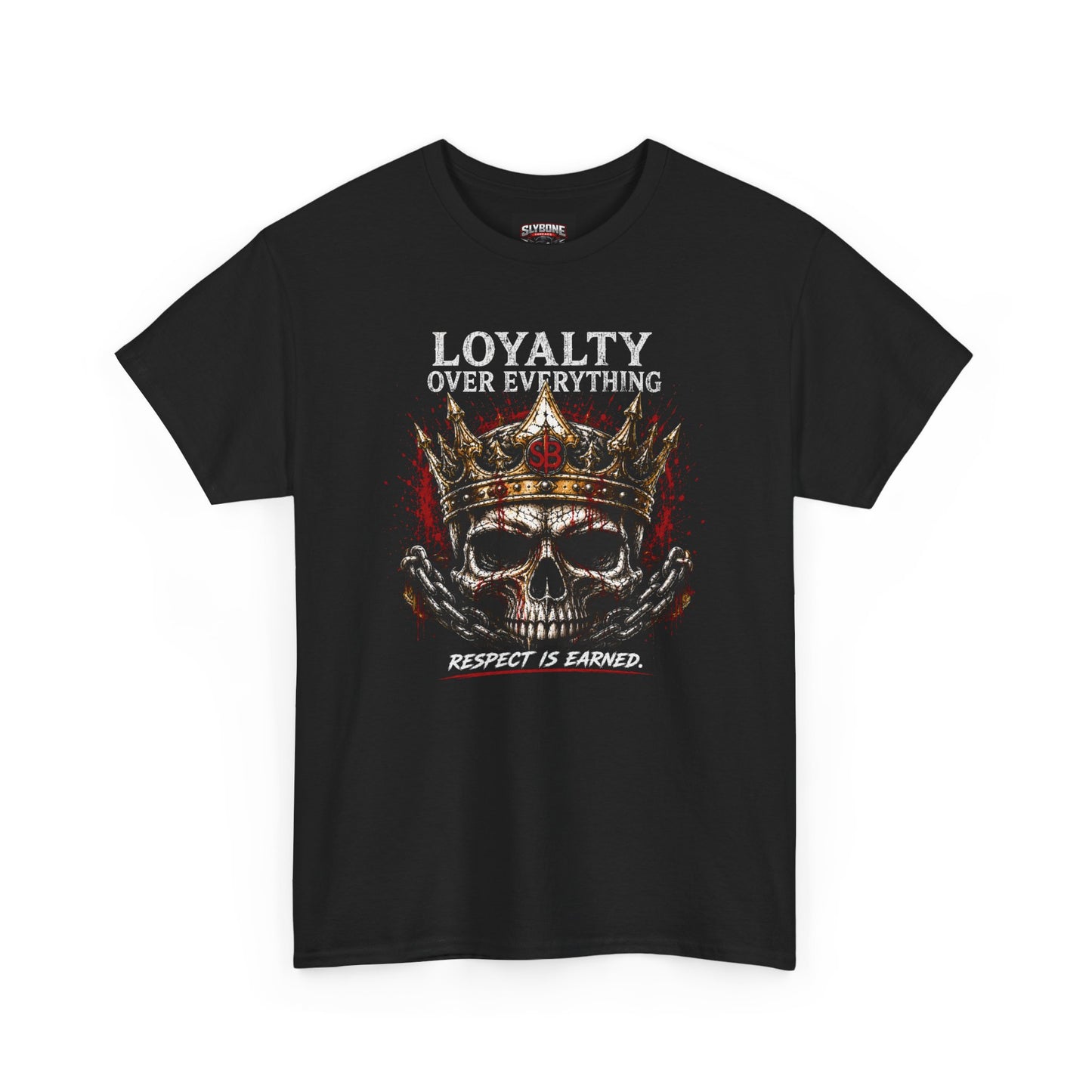 Loyalty Over Everything Skull Tee — 'Respect Is Earned' Graphic T‑Shirt