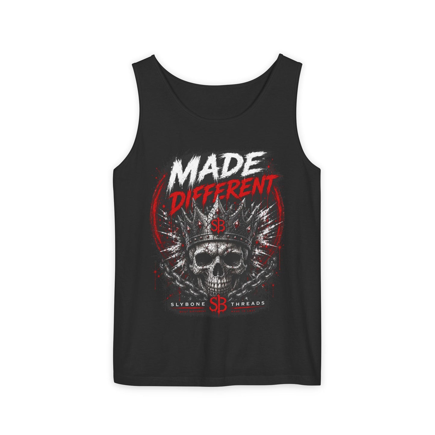 Made Different Skull Tank Top — Edgy Graphic Muscle Tee for Rebels