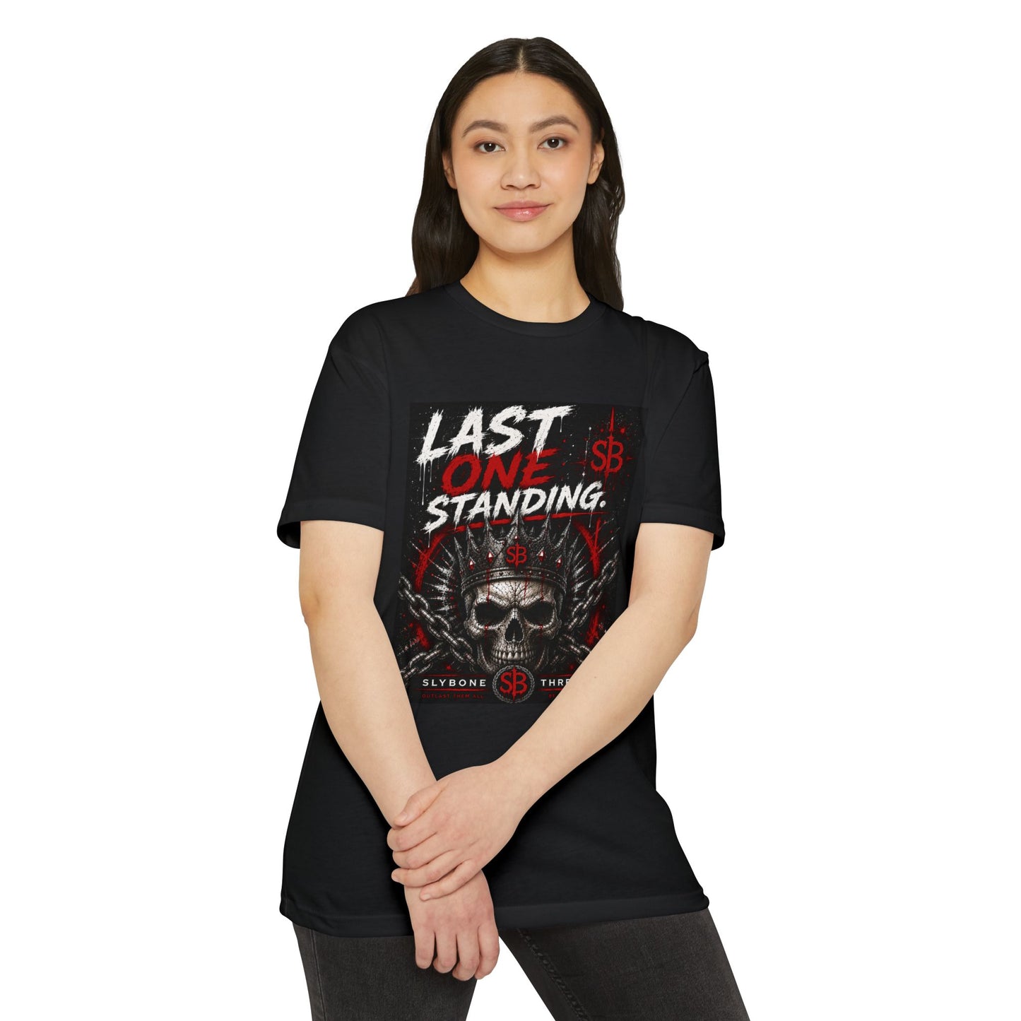 Last One Standing Skull T-Shirt — Edgy Biker/Gamer Graphic Tee