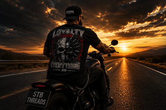 T-Shirt — "Loyalty Over Everything" Skull Graphic Tee