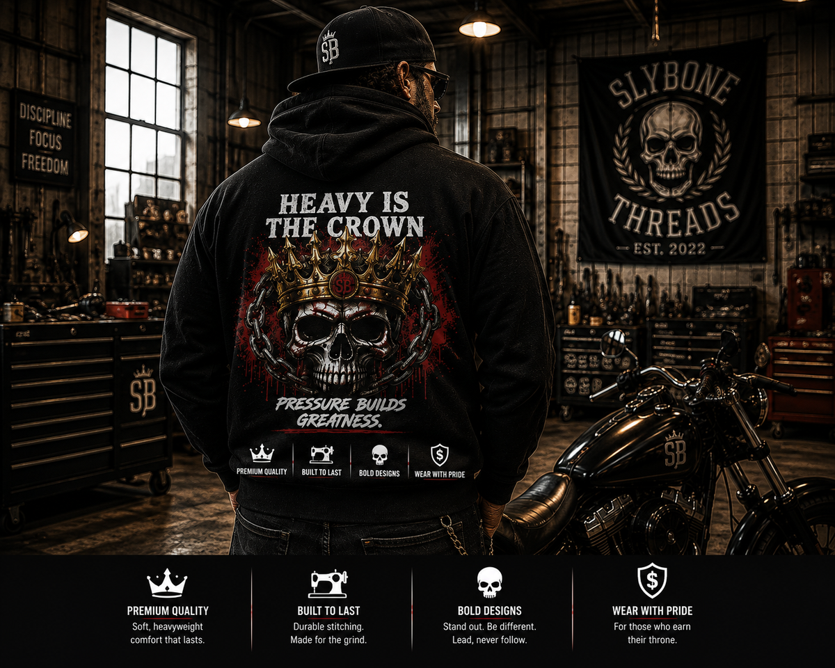 Not Luck, Pure King Crown Graphic Hoodie