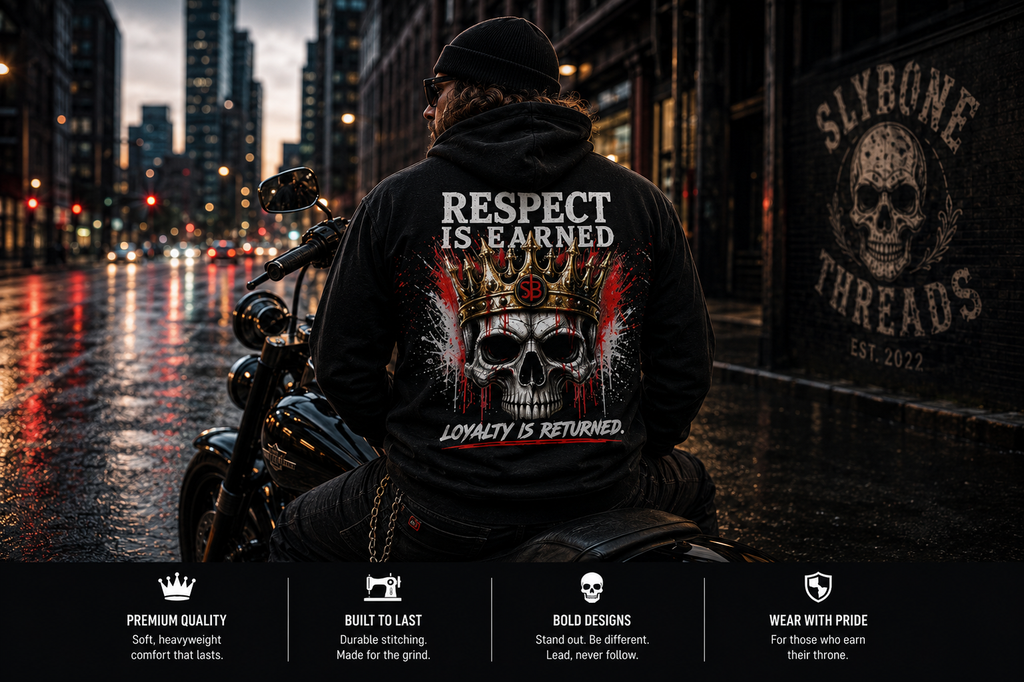 Respect Is Earned Loyalty Skull Hoodie