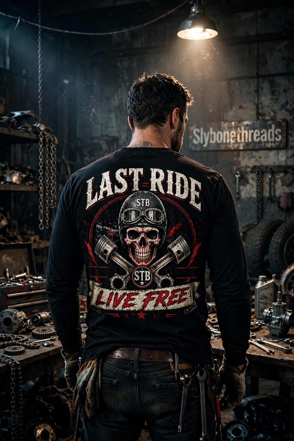 Last Ride Live Free Long Sleeve | Slybone Threads